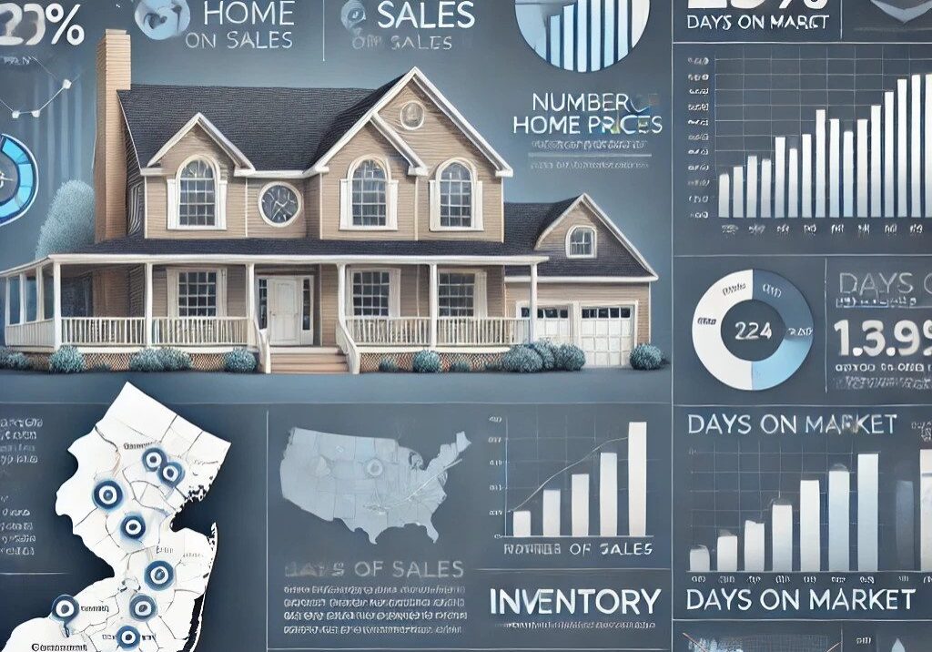Real estate market update infographic, Gloucester County.