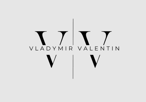 Vladimir Valentin logo with initials "VV".