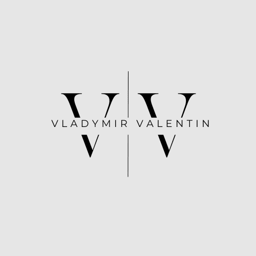 Vladimir Valentin logo with initials "VV".